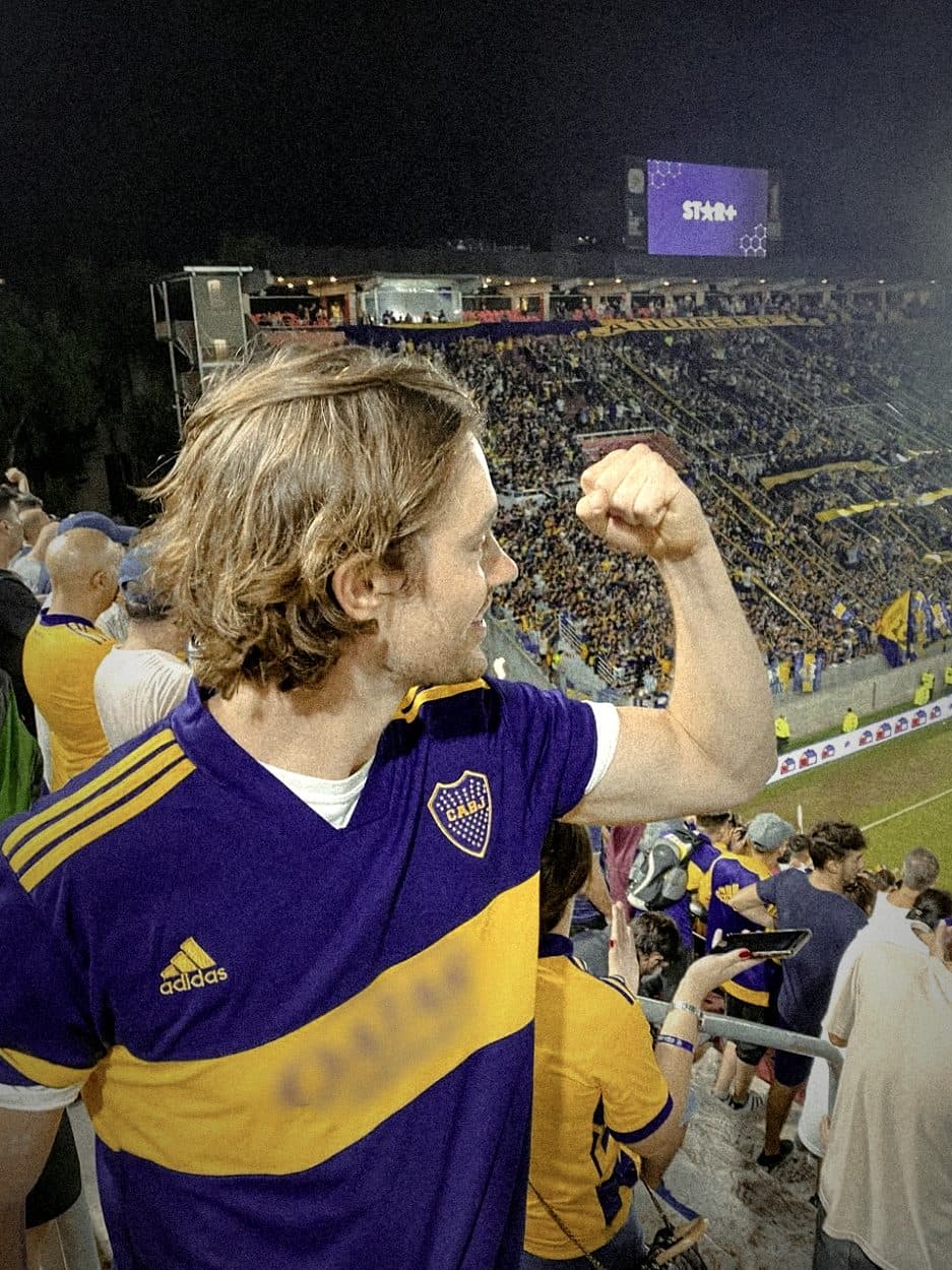 Pipo Konrad im Trikot von Boca Juniors in Buenos Aires